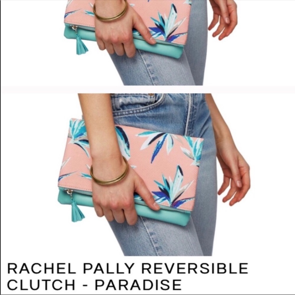 Rachel Pally Reversible Clutch - Pink and Blue